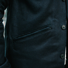 Rouge Territory x Snake Oil Provisions Sashiko Trench Coat Indigo