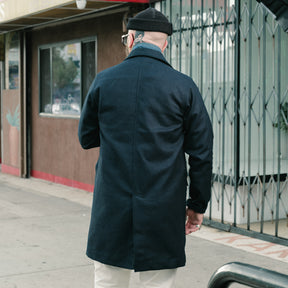 Rouge Territory x Snake Oil Provisions Sashiko Trench Coat Indigo