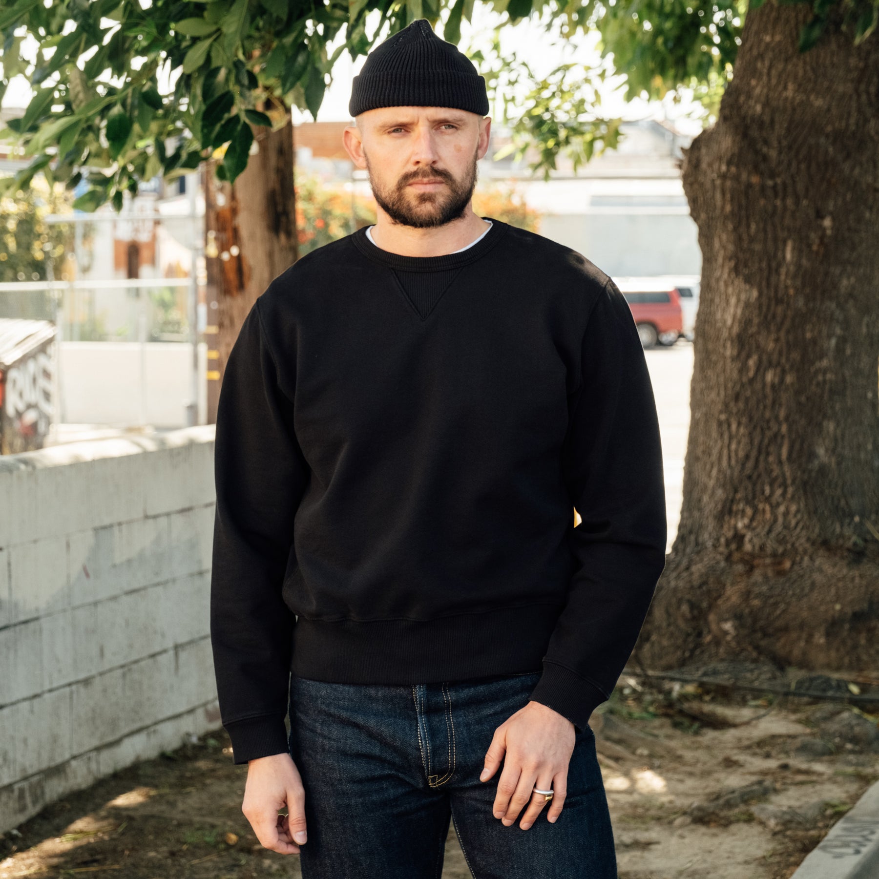 Snake Oil Provisions French Terry Loopback Crewneck Midnight FINAL SALE