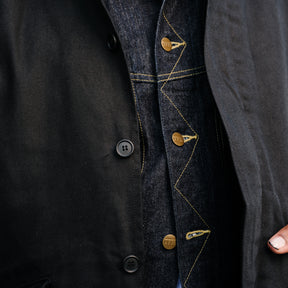 Rogue Territory Dry Wax Canvas Trench Coat Black FINAL SALE