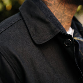 Rogue Territory Dry Wax Canvas Trench Coat Black FINAL SALE
