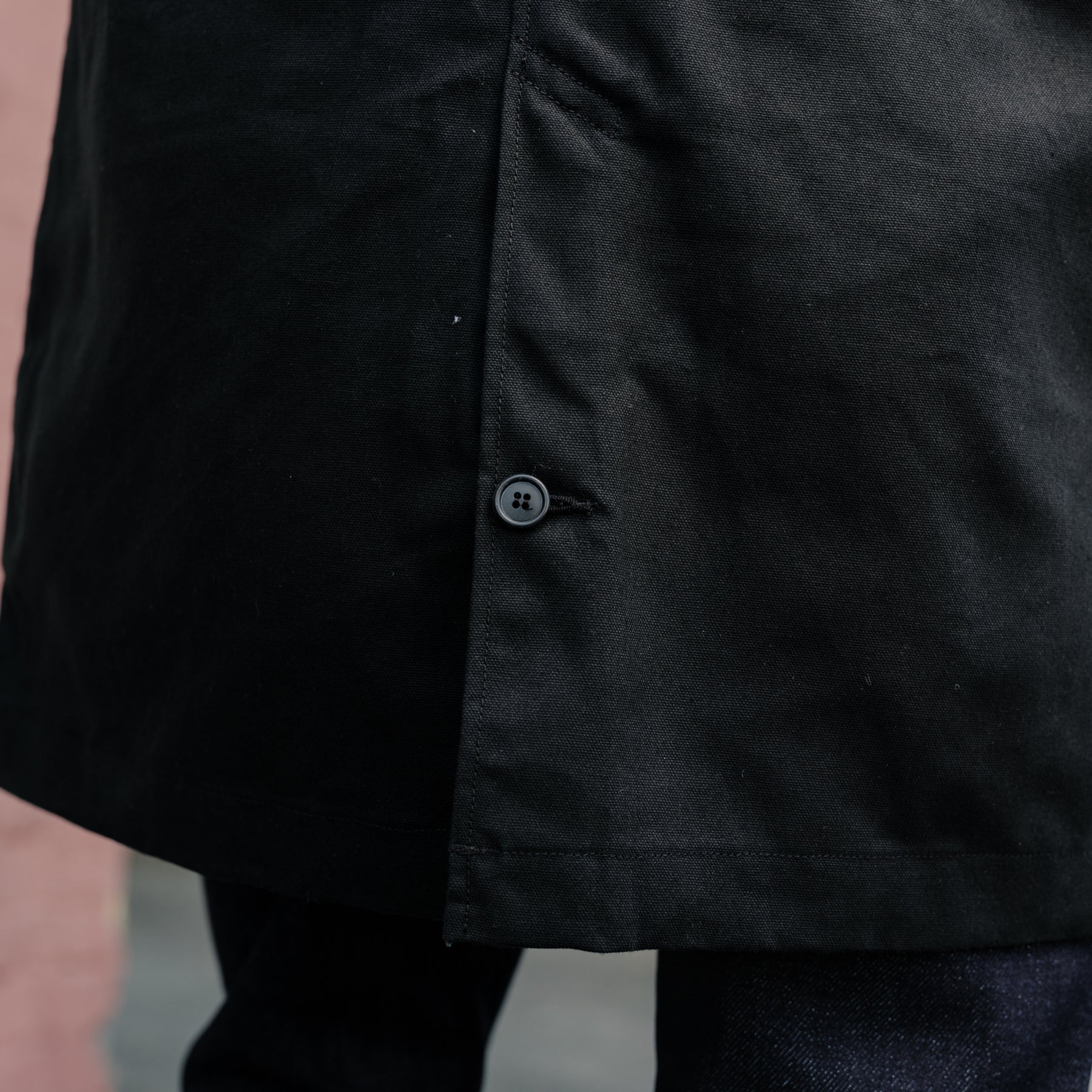 Rogue Territory Dry Wax Canvas Trench Coat Black FINAL SALE