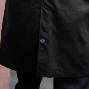 Rogue Territory Dry Wax Canvas Trench Coat Black FINAL SALE