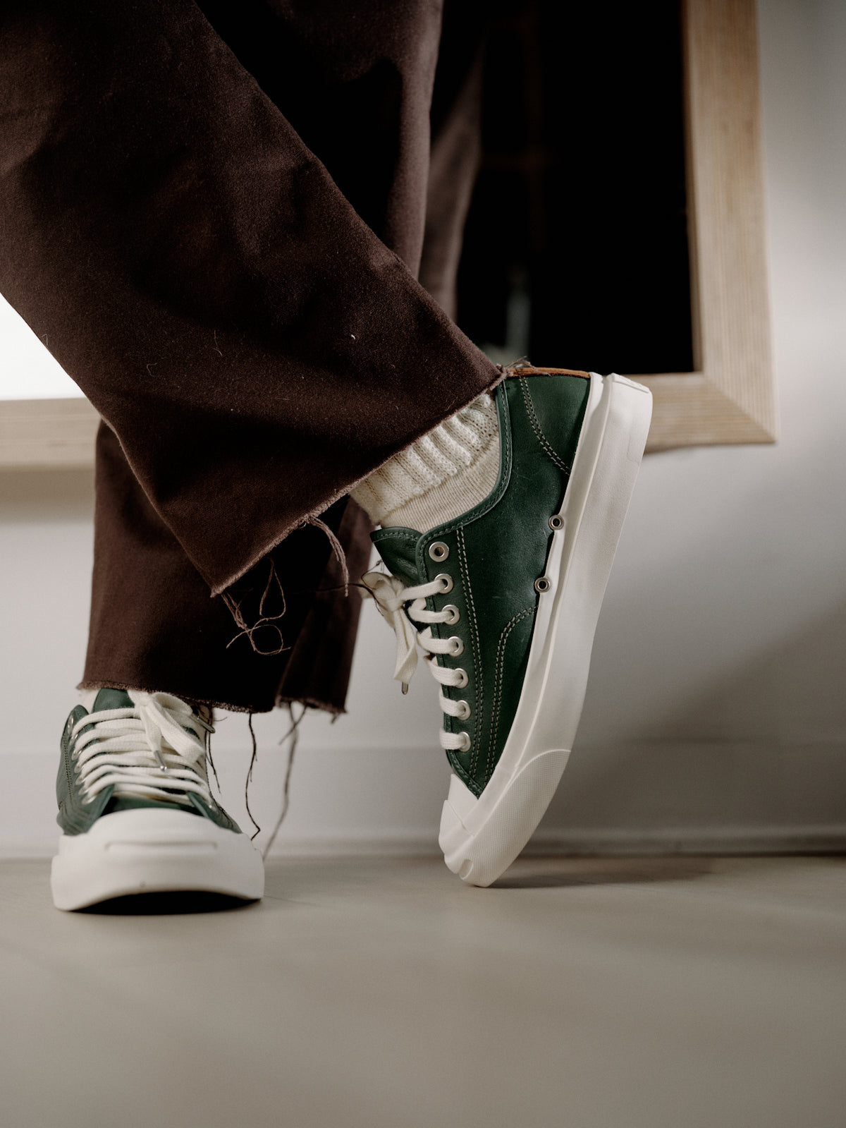 Converse First String Jack Purcell Mountain Green