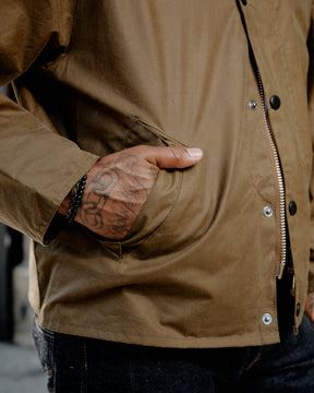 Barbour OS Transport Wax Jacket Sand