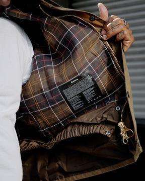 Barbour OS Transport Wax Jacket Sand