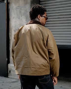 Barbour OS Transport Wax Jacket Sand