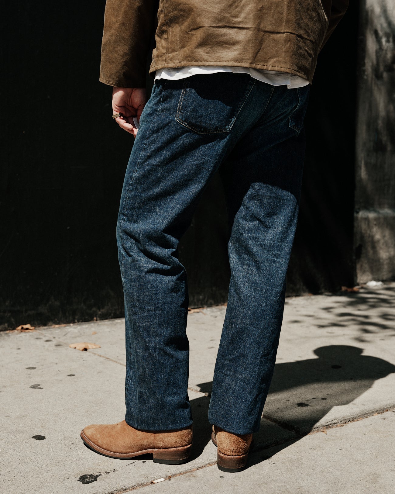 Omoto 0615 13.5oz Denim Relax Fit Button Fly 2 Years Washed