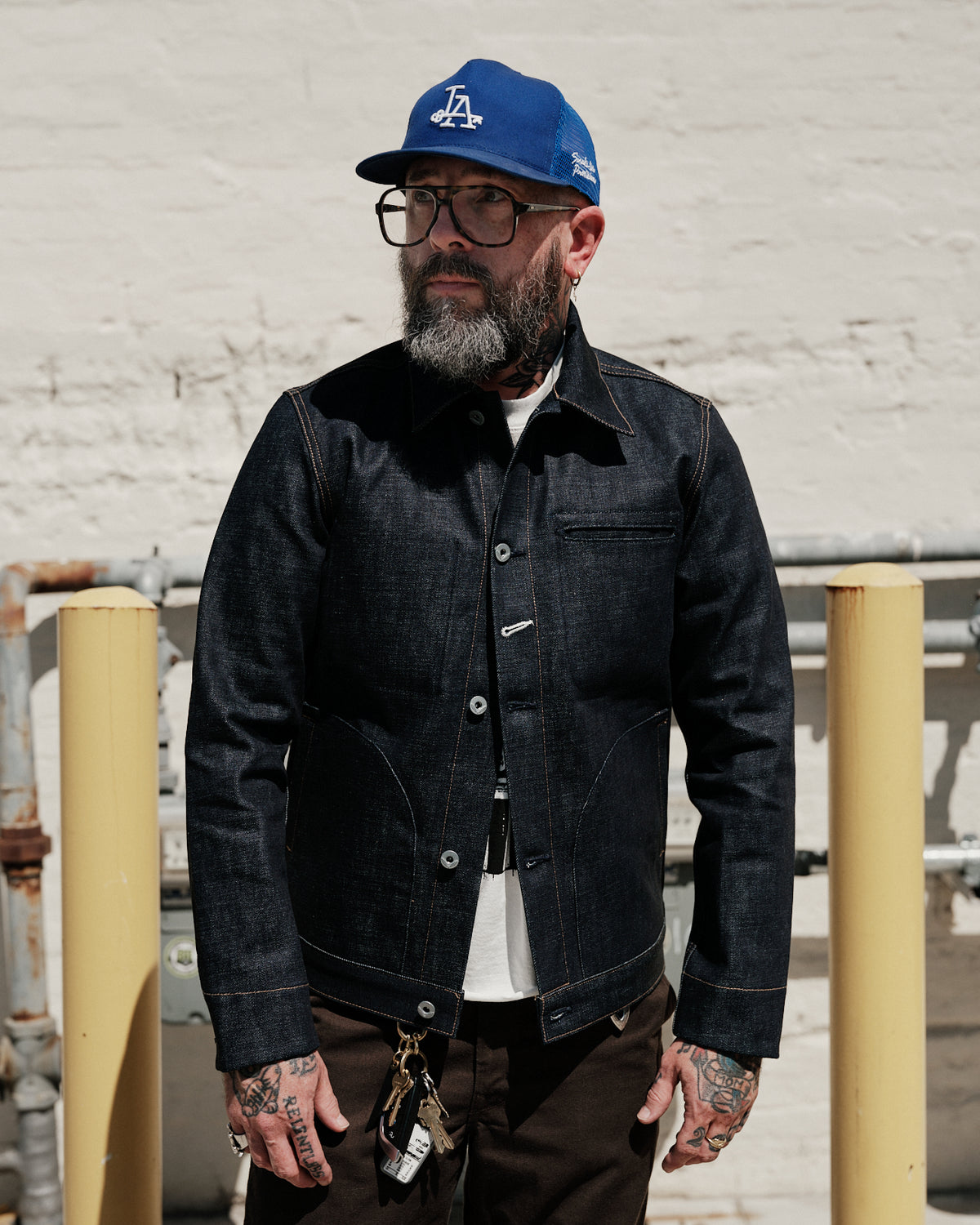 Rogue Territory Supply Jacket 15oz Indigo Redline