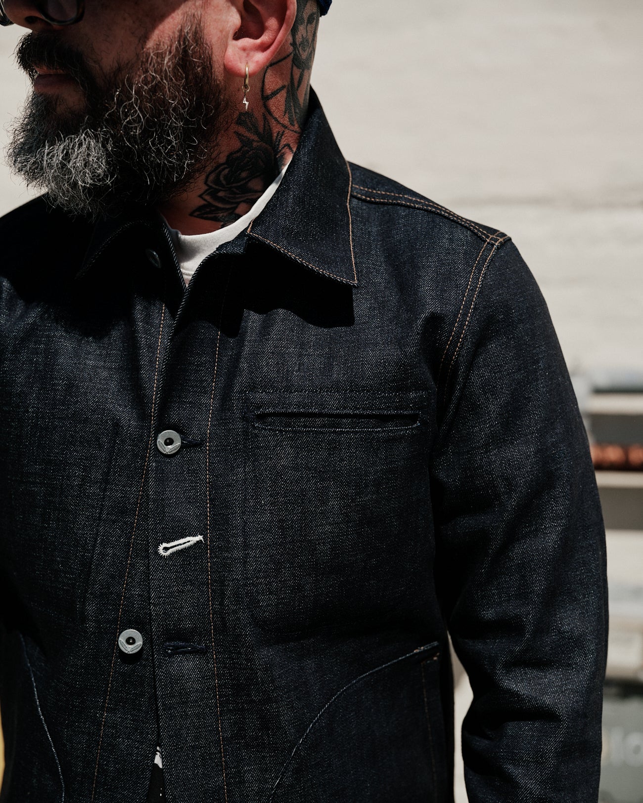 Rogue Territory Supply Jacket 15oz Indigo Redline