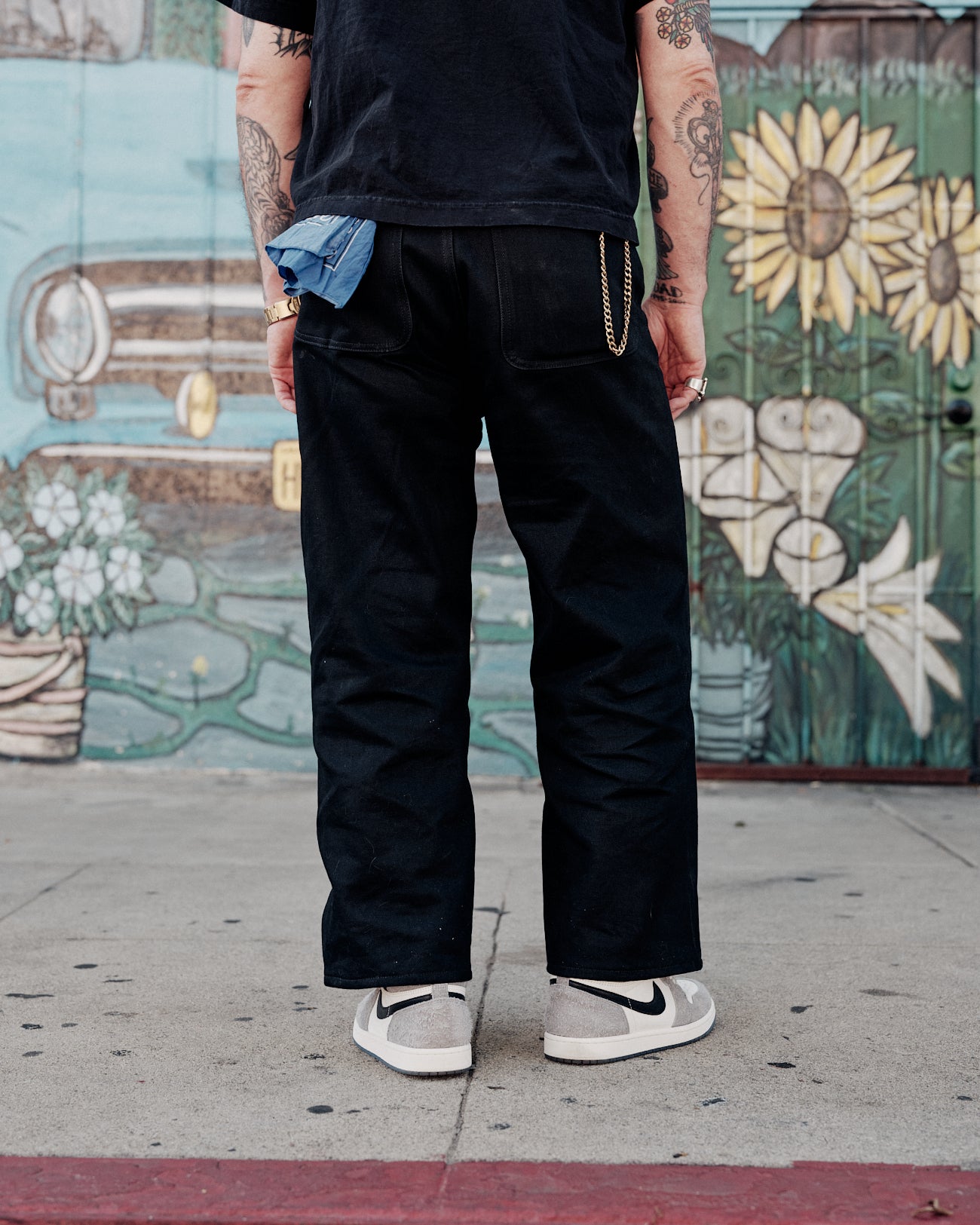 Brain Dead Type 00 14.25oz Selvedge Denim Pant Solid Black
