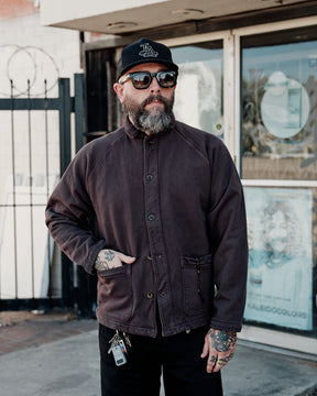 Imogene + Willie Fairview Knit Raglan Jacket Brown