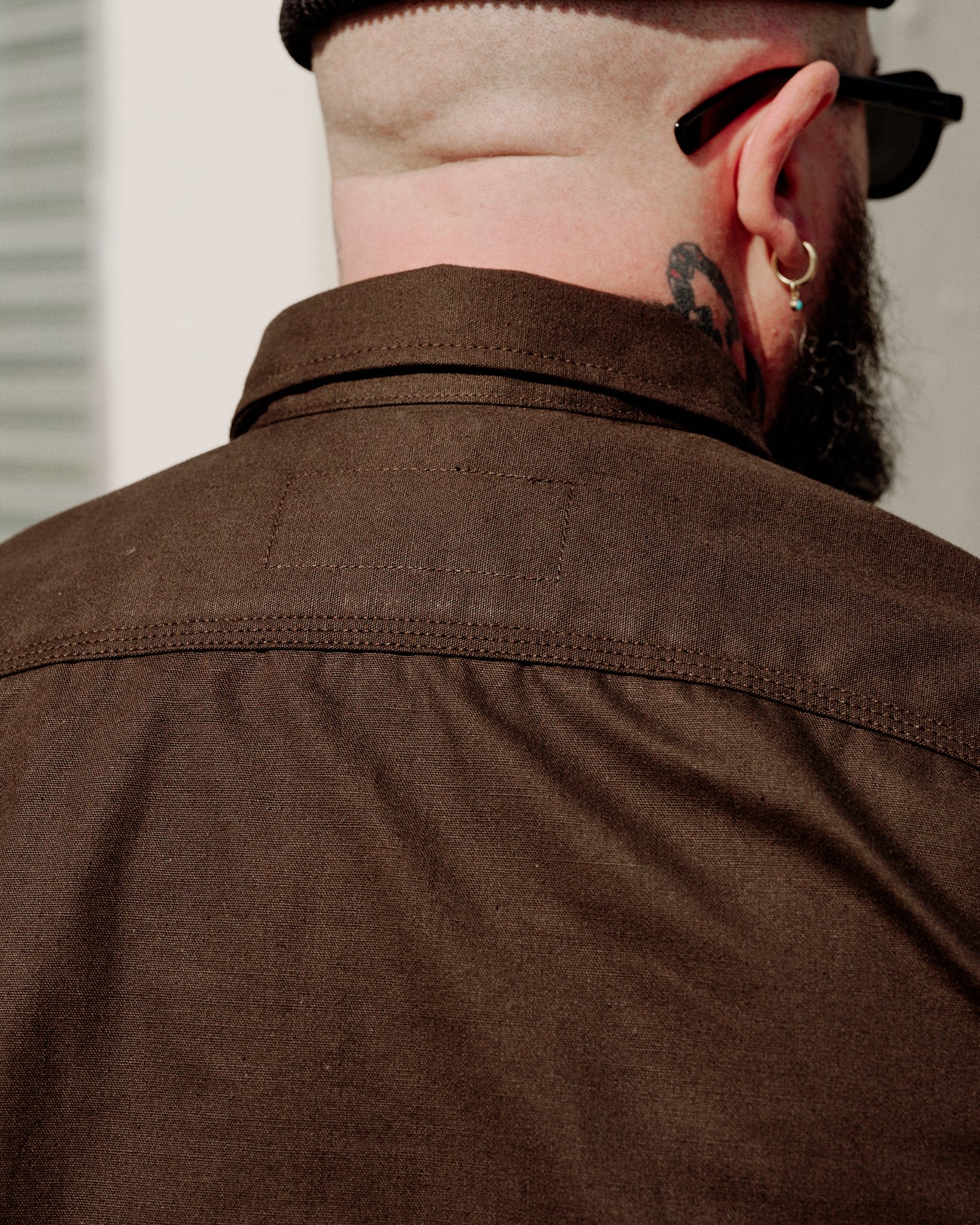 Rogue Territory Work Shirt Selvedge Canvas Dyed Brown