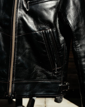 Double Helix Hugging The Curve Single Rider Jacket Black Teacore Horsehide