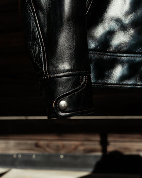 Double Helix Hugging The Curve Single Rider Jacket Black Teacore Horsehide