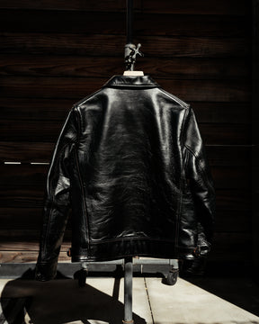 Double Helix Hugging The Curve Single Rider Jacket Black Teacore Horsehide