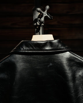 Double Helix Hugging The Curve Single Rider Jacket Black Teacore Horsehide