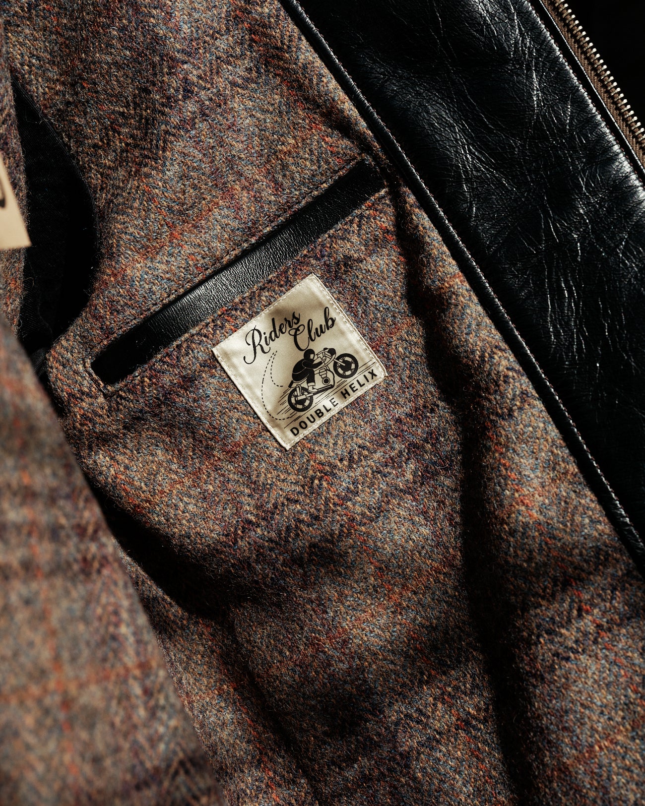 Double Helix Hugging The Curve Single Rider Jacket Black Teacore Horsehide