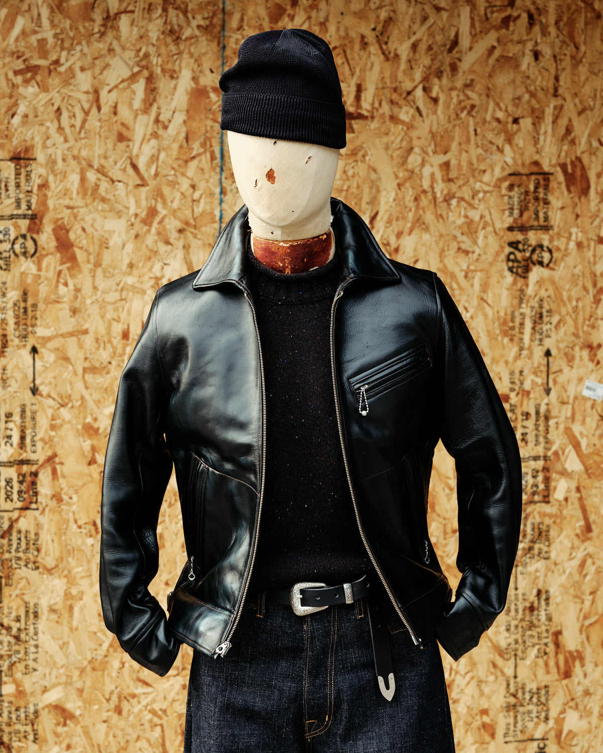 Double Helix Hugging The Curve Single Rider Jacket Black Teacore Horsehide