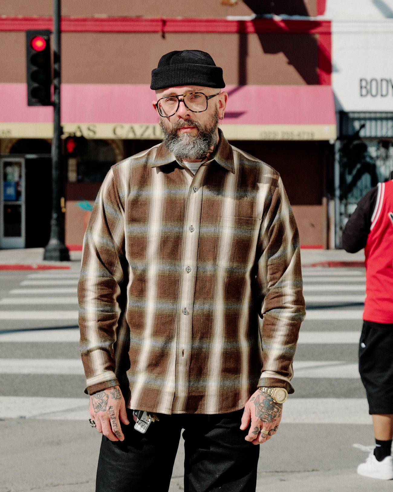 Aaron Levine New York Reversible Flannel Cedar