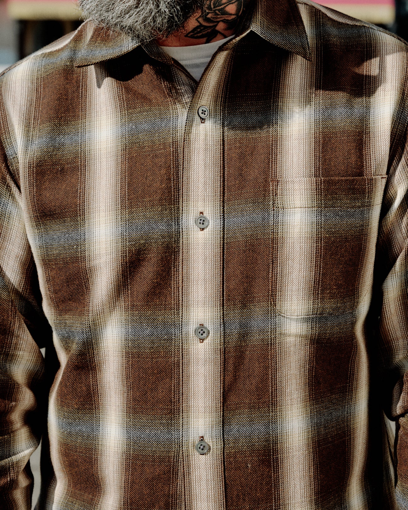 Aaron Levine New York Reversible Flannel Cedar