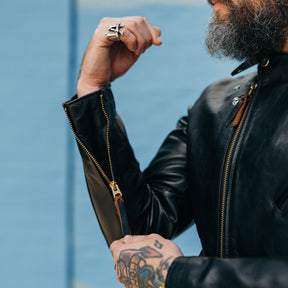 Double Helix x Snake Oil Provisions Deviant LAW Motorcycle Jacket Black PRE-ORDER DEPOSIT