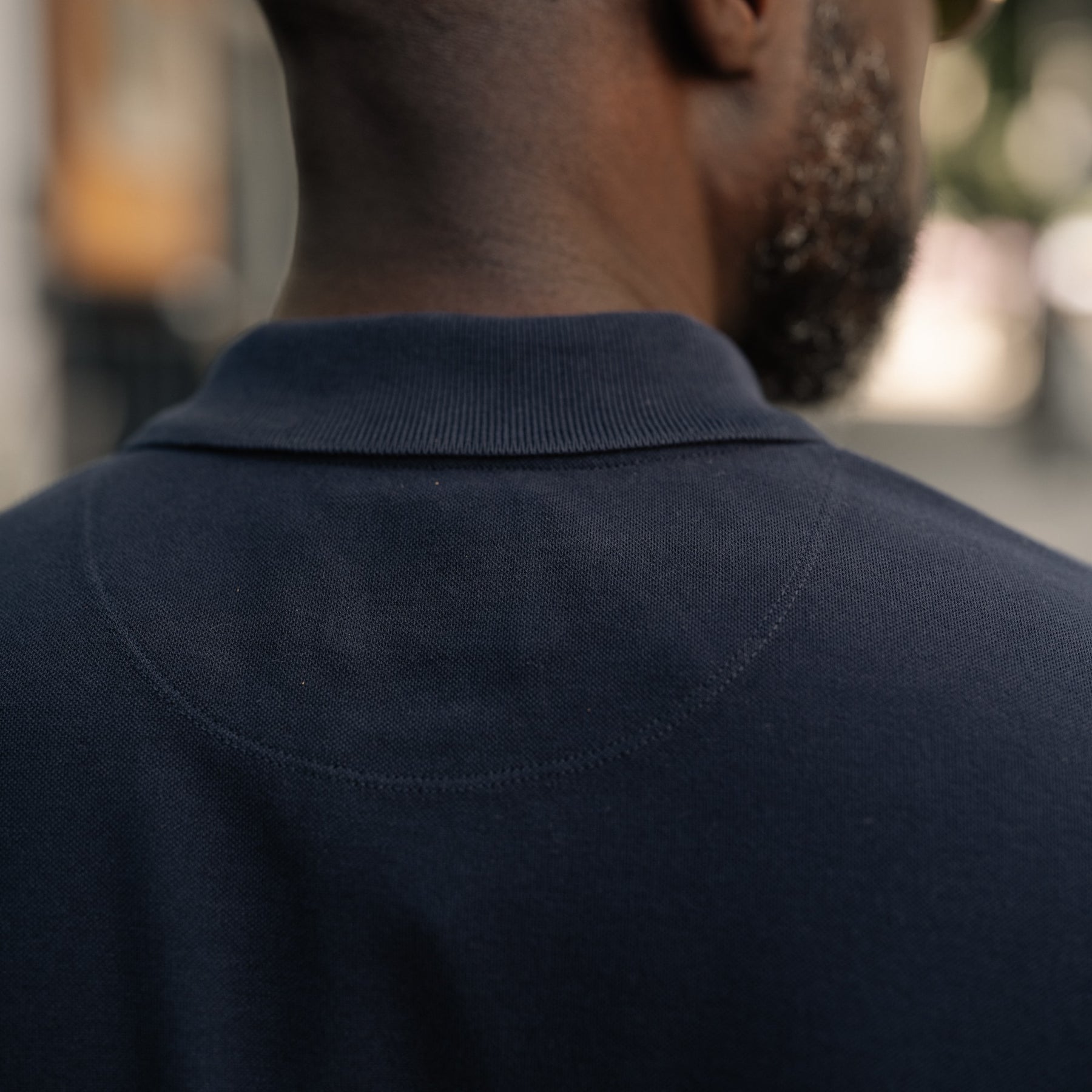 Drake's Dark Navy Piqué Cotton Polo Shirt