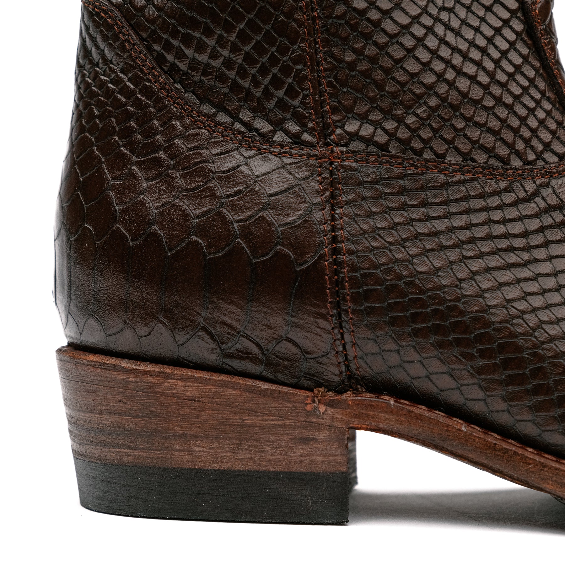 Santa Rosa Brand x Snake Oil Provisions Heartbreaker Boot Espresso Snake