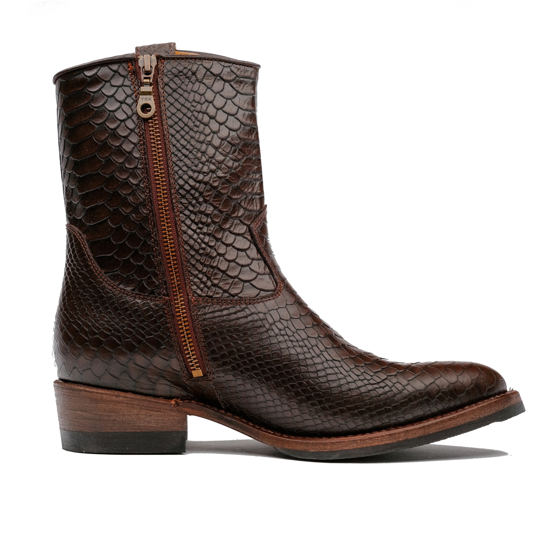 Santa Rosa Brand x Snake Oil Provisions Heartbreaker Boot Espresso Snake