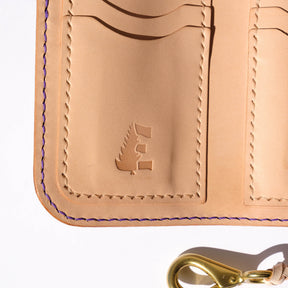 Ewing Dry Goods Gentleman's Billfold Maryam Ghost Purple Shell Cordovan