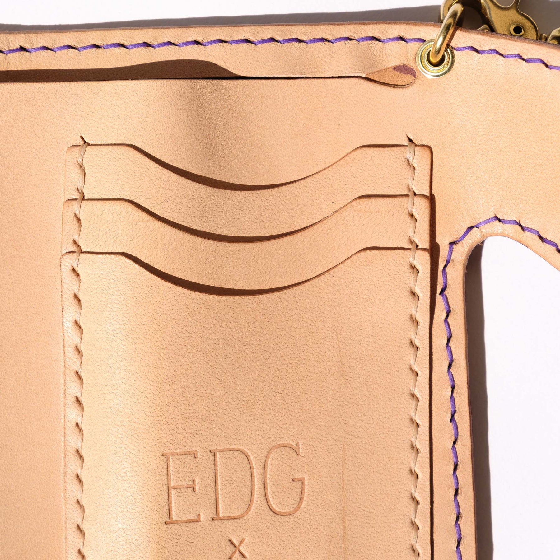 Ewing Dry Goods Gentleman's Billfold Maryam Ghost Purple Shell Cordovan