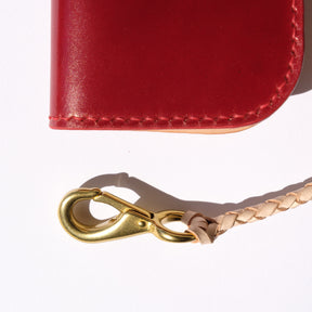 Ewing Dry Goods Gentleman's Billfold Red Shinki Shell Cordovan