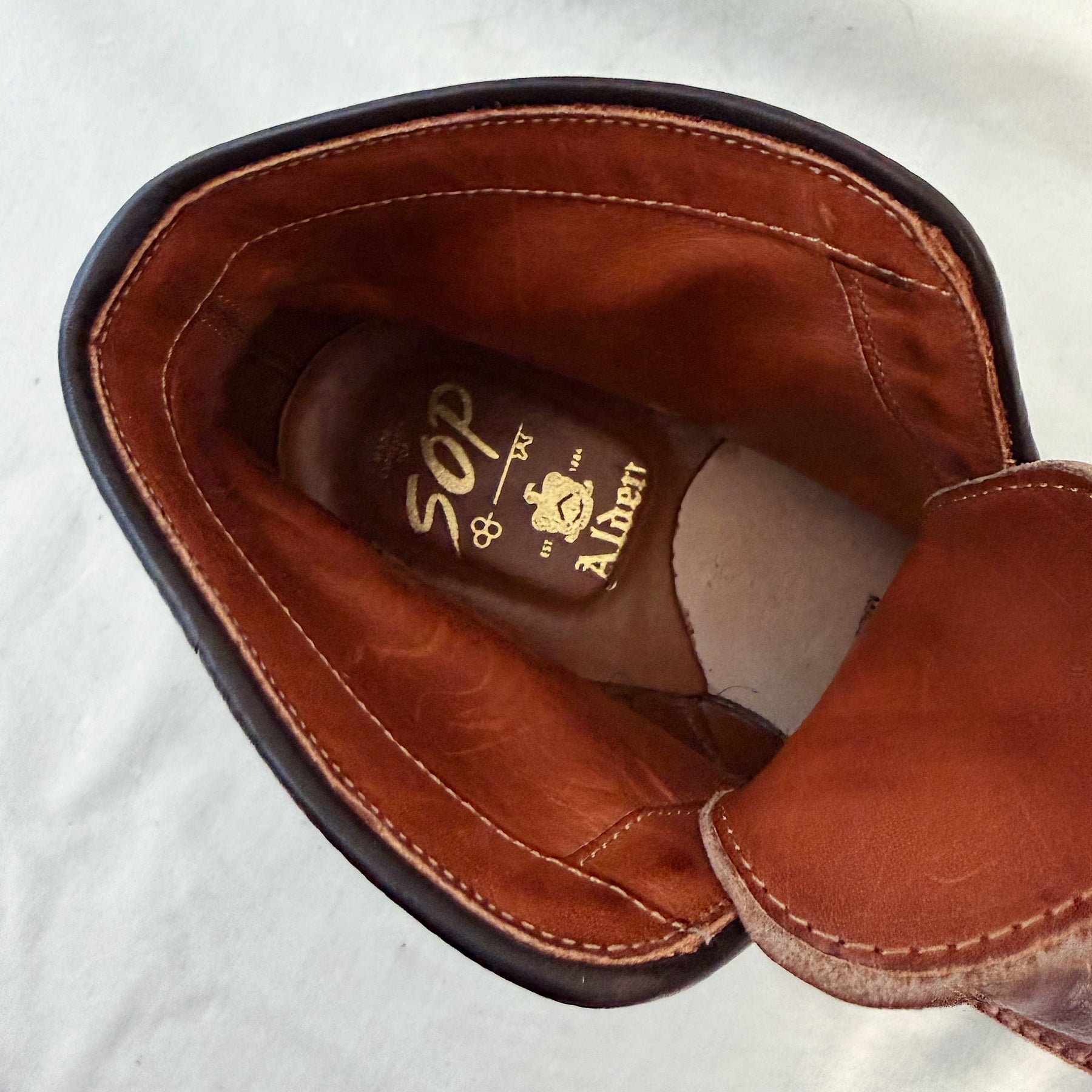 Alden x Snake Oil Provisions Figueroa Plain Toe Boot Brown Chromexcel PRE-OWNED/ FINAL SALE