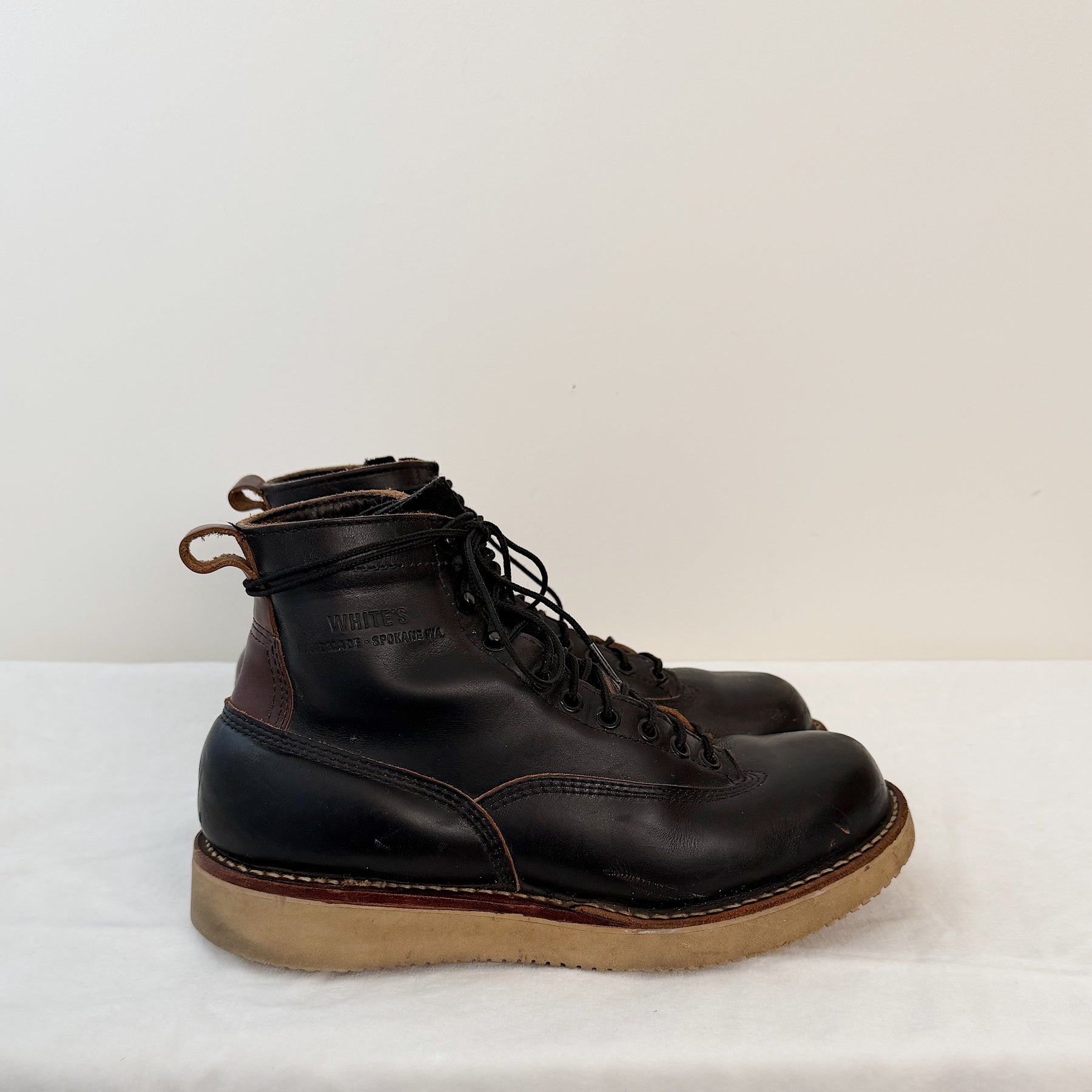 White's Boots x Snake Oil Provisions Big Shooter Black Chromexcel PRE-OWNED/ FINAL SALE