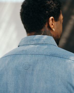 Full Count 4810HW-3 Chambray Shirt "Fade" Blue