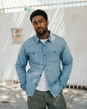 Full Count 4890HW-24 Denim Work Shirt Indigo