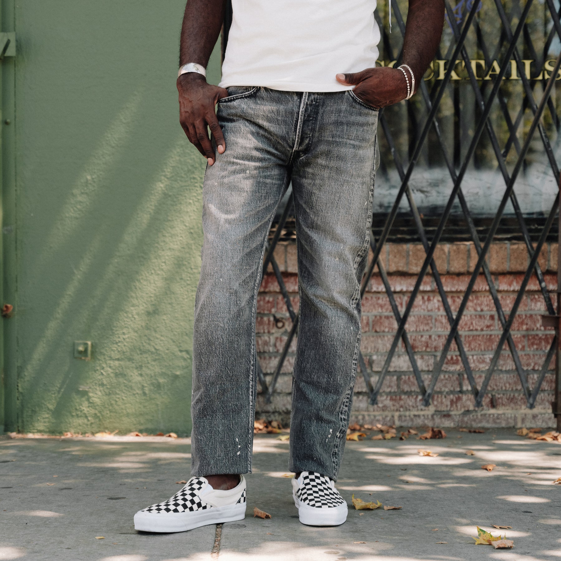 Full Count 1108 13.7oz Slim Straight Jean Black Dartford Splatter FINAL SALE
