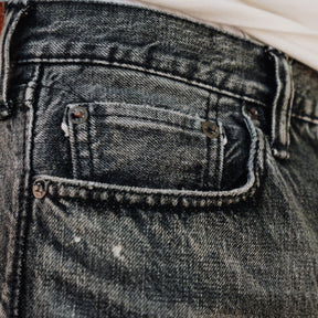 Full Count 1108 13.7oz Slim Straight Jean Black Dartford Splatter FINAL SALE