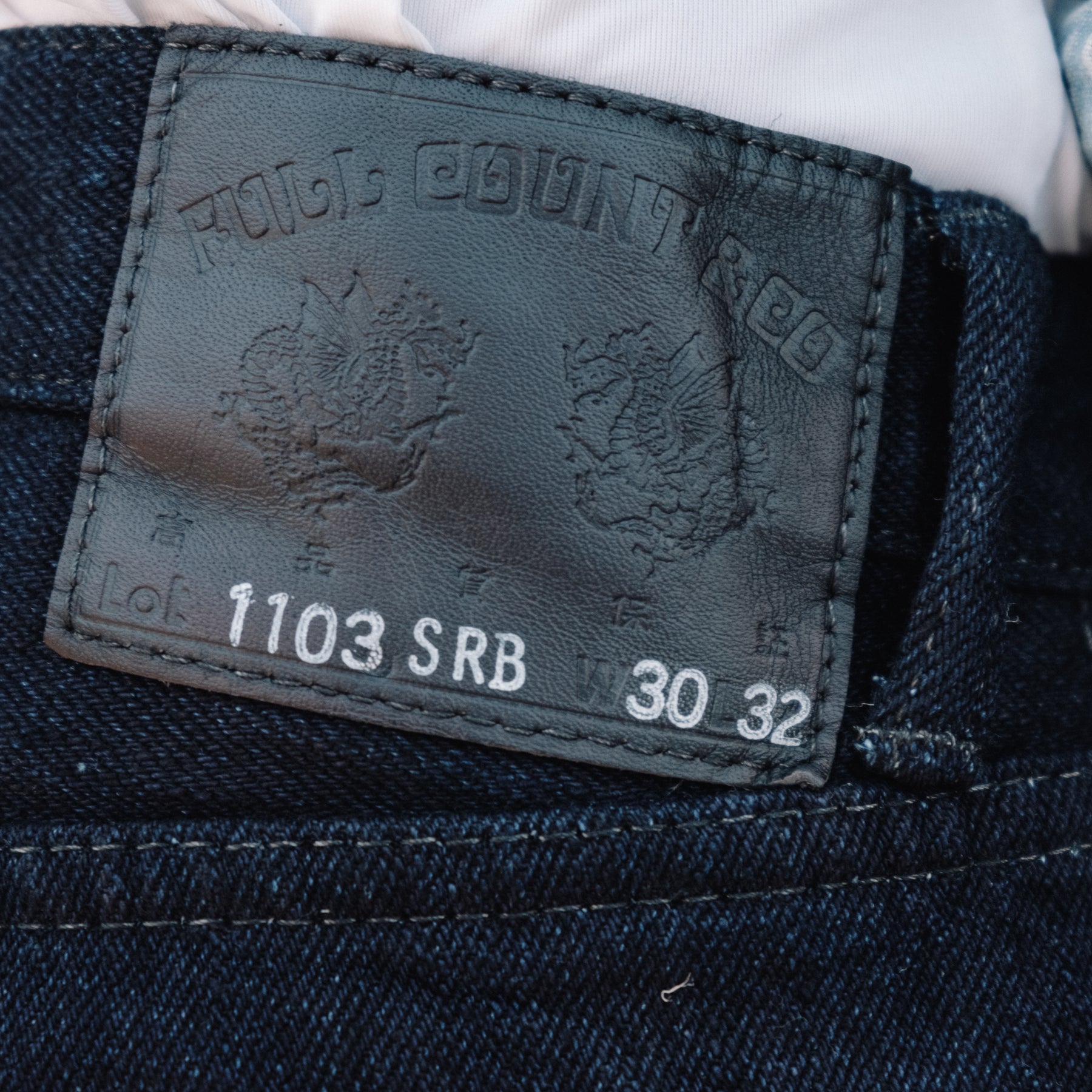 Full Count 1103SRB Super Rough Indigo x Black