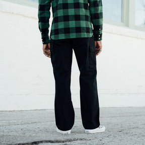 The Flat Head FN-PA-C016 Cargo Pants Black