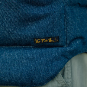 The Flat Head FN-OJ-DPV001 12.5oz Denim Puff Vest FINAL SALE