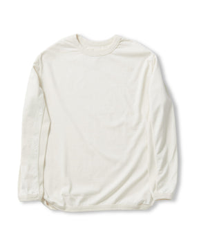 Full Count Flat Seam Heavyweight Long Sleeve T-Shirt White