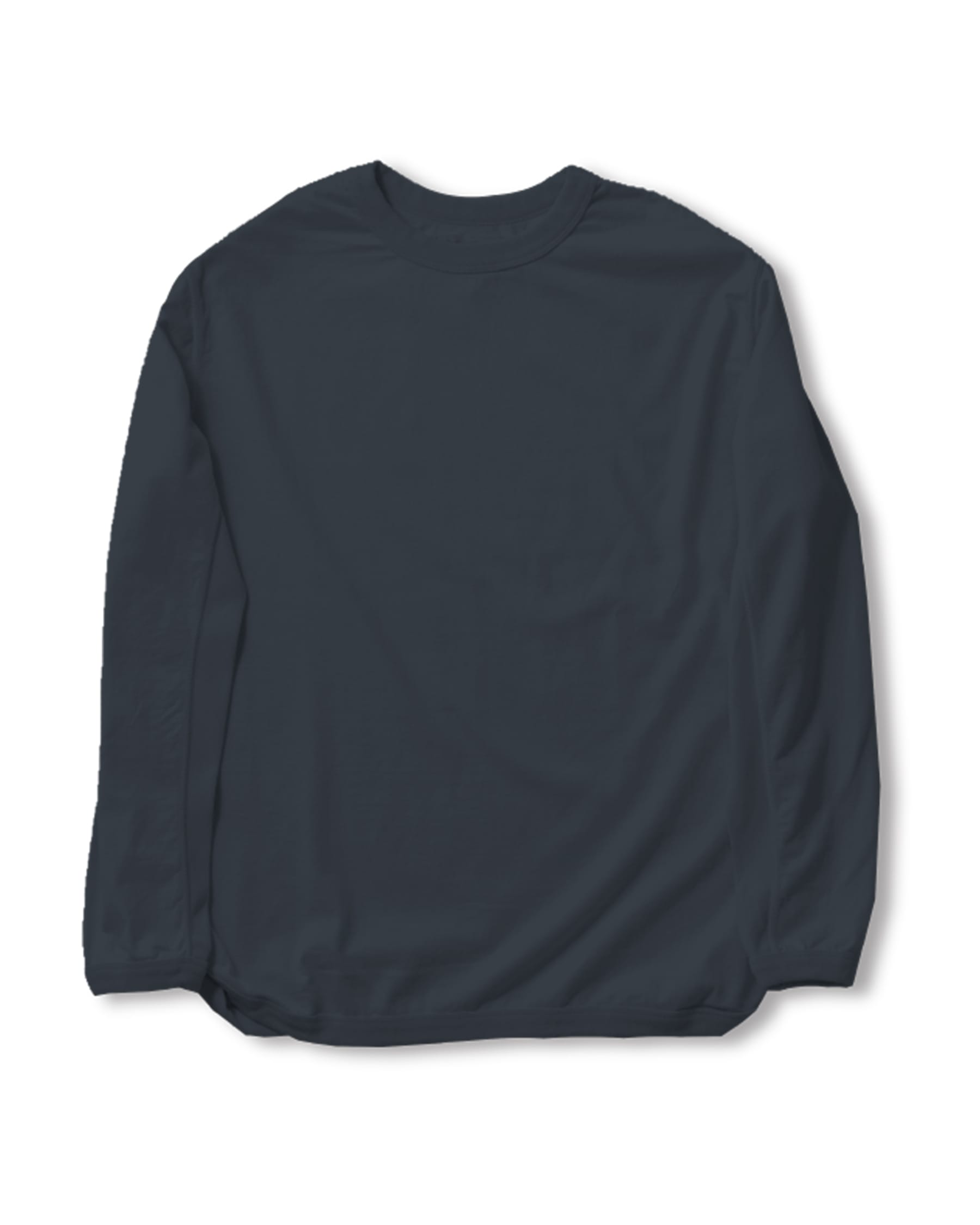 Full Count Flat Seam Heavyweight Long Sleeve T-Shirt Ink Black