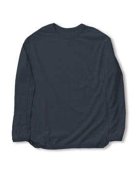 Full Count Flat Seam Heavyweight Long Sleeve T-Shirt Ink Black