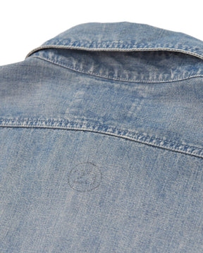 Full Count 4810HW-3 Chambray Shirt "Fade" Blue