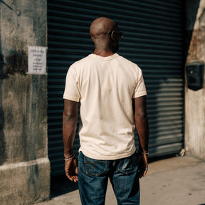 Full Count Flat Seam Heavyweight T-Shirt Ecru