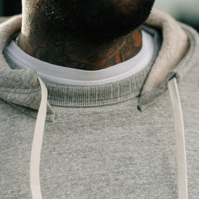 Full Count 3745-22 After Hood Sweat Shirt Mother Cotton Heather Gray