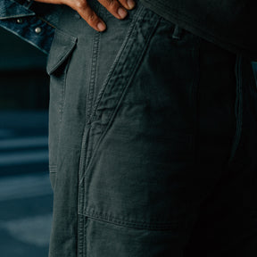 Full Count 1992-24A Utility Trousers Black