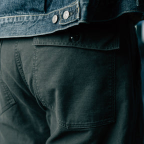 Full Count 1992-24A Utility Trousers Black