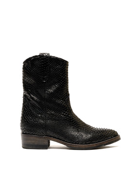Santa Rosa Brand x Snake Oil Provisions Heartbreaker Boot Black Snake
